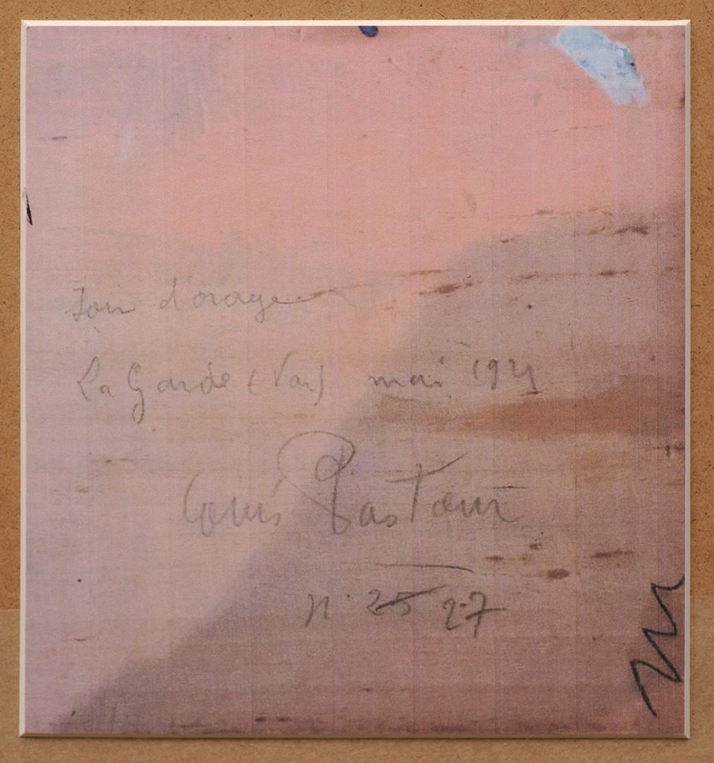 « Jour D'Orage, la Garde (Var), mai 1921 (Stormy Day) » Louis Pastour  en vente 7