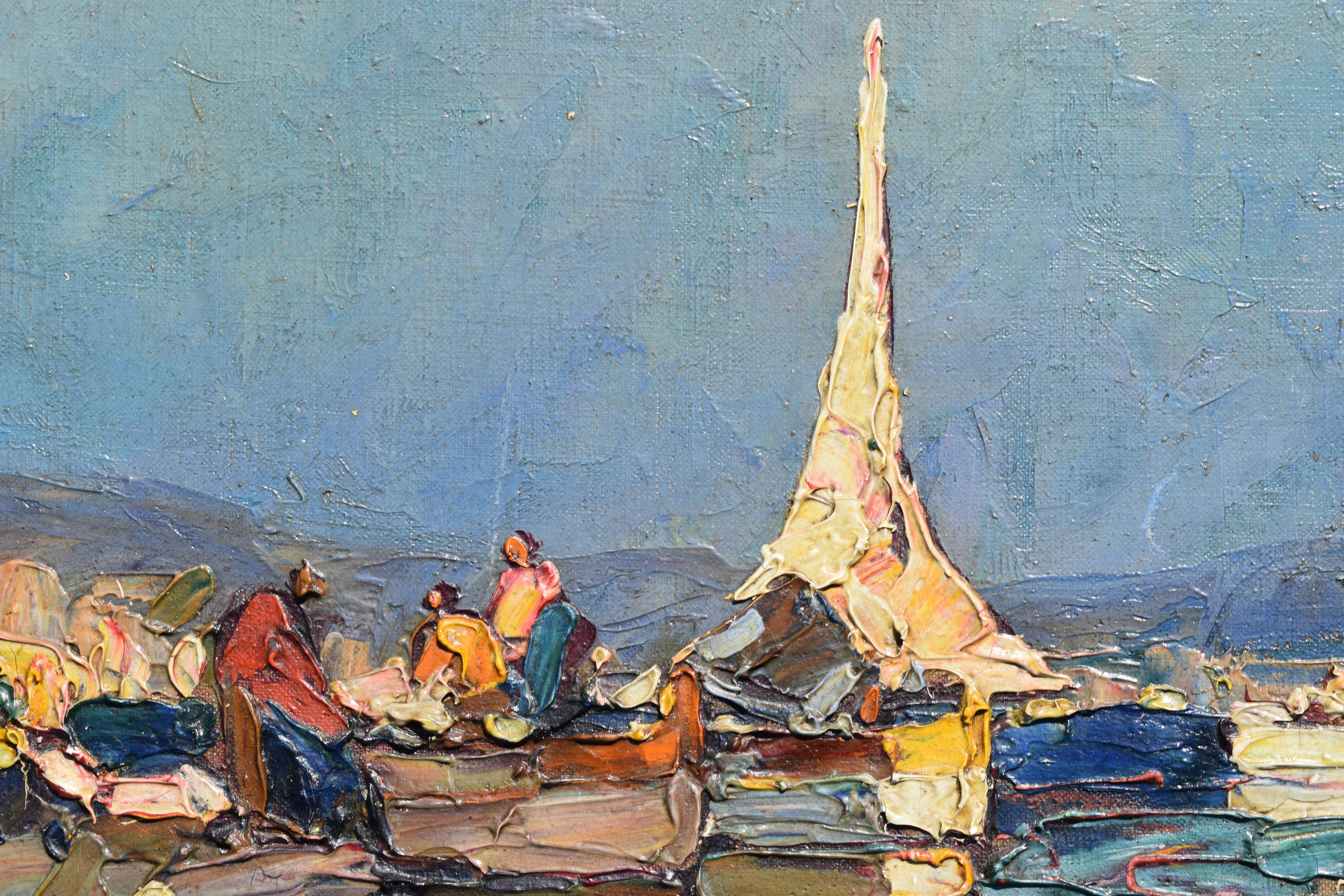 Louis PASTOUR (1876-1948) French Post Impressionist 1928 Art Deco Period - Painting by Louis Pastour