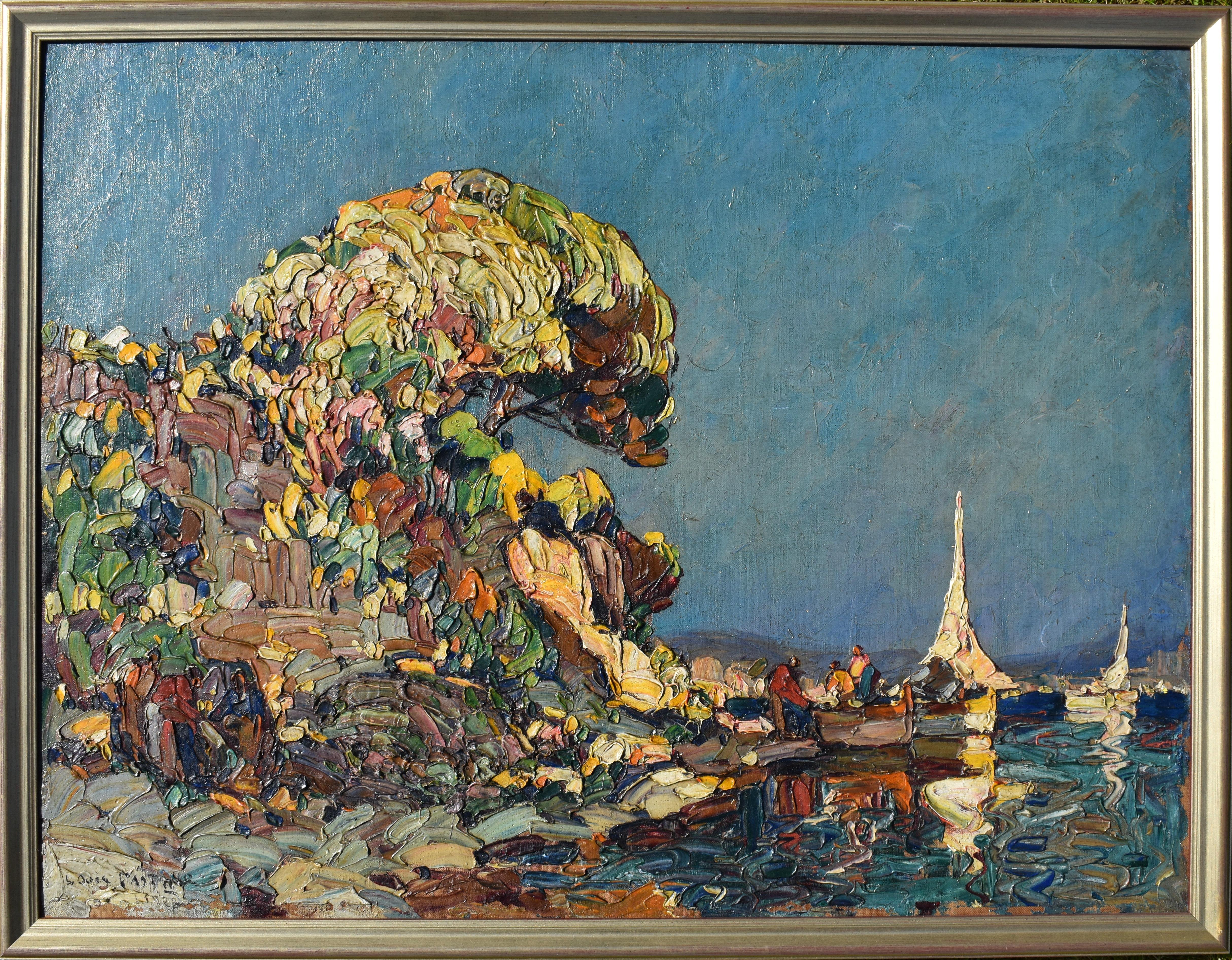 Louis PASTOUR (1876-1948) French Post Impressionist 1928 Art Deco Period For Sale 4