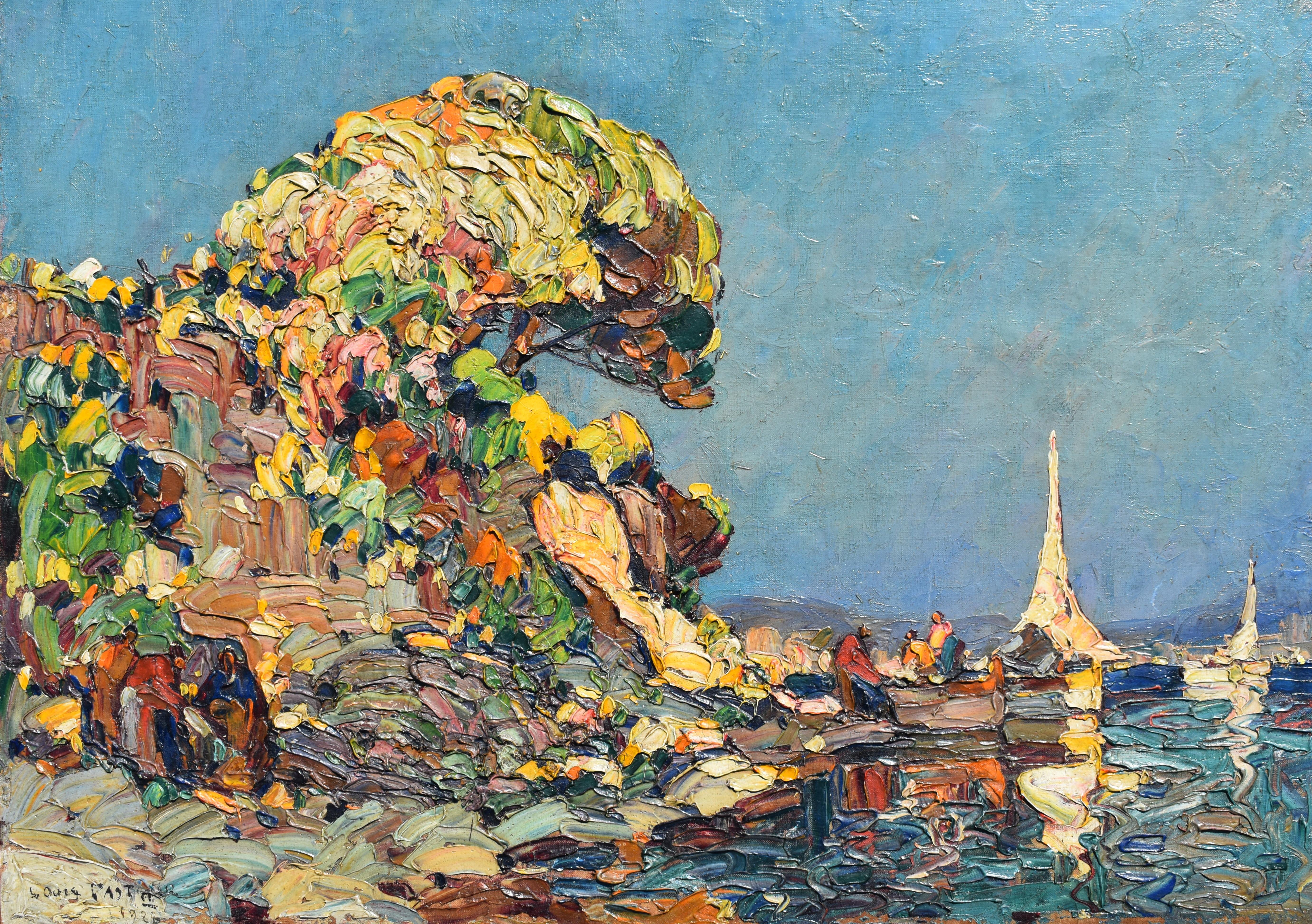 Louis Pastour (1876-1948) Post Impressionista francese 1928 Periodo Art Deco