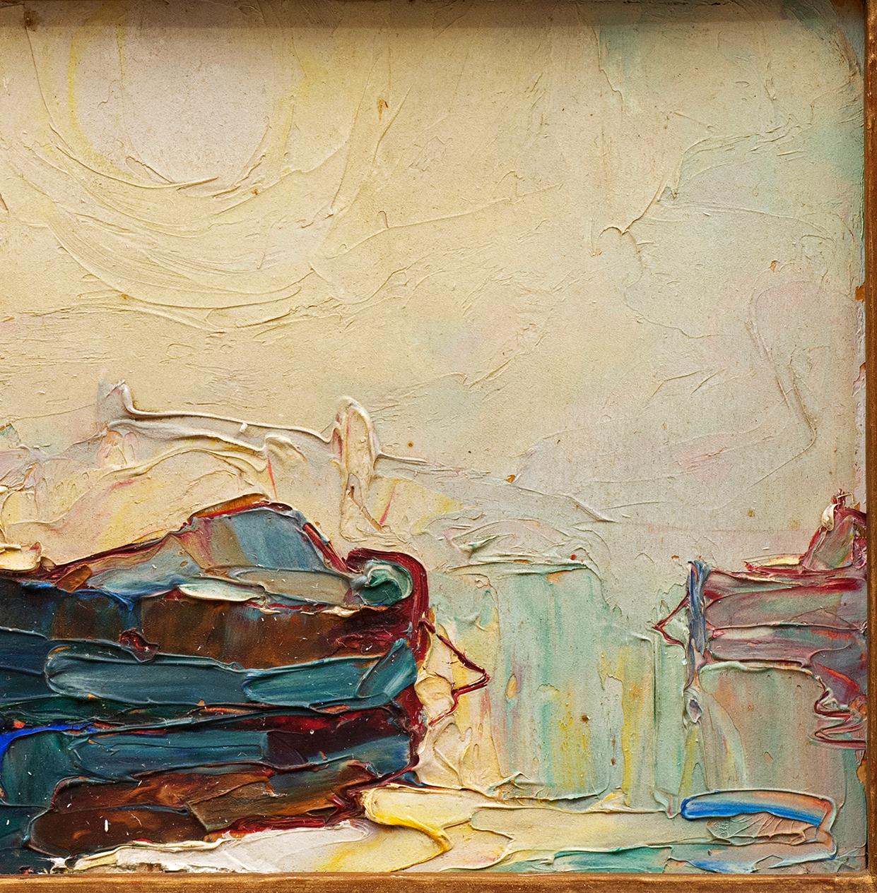 Marinegemälde „Deux Bateaux“ (Louis Pastour Französisch, 1876-1948) 4