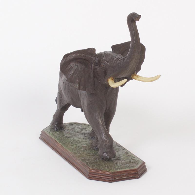 Édition limitée de l'éléphant en fonte par Louis Paul Jonas en vente 1