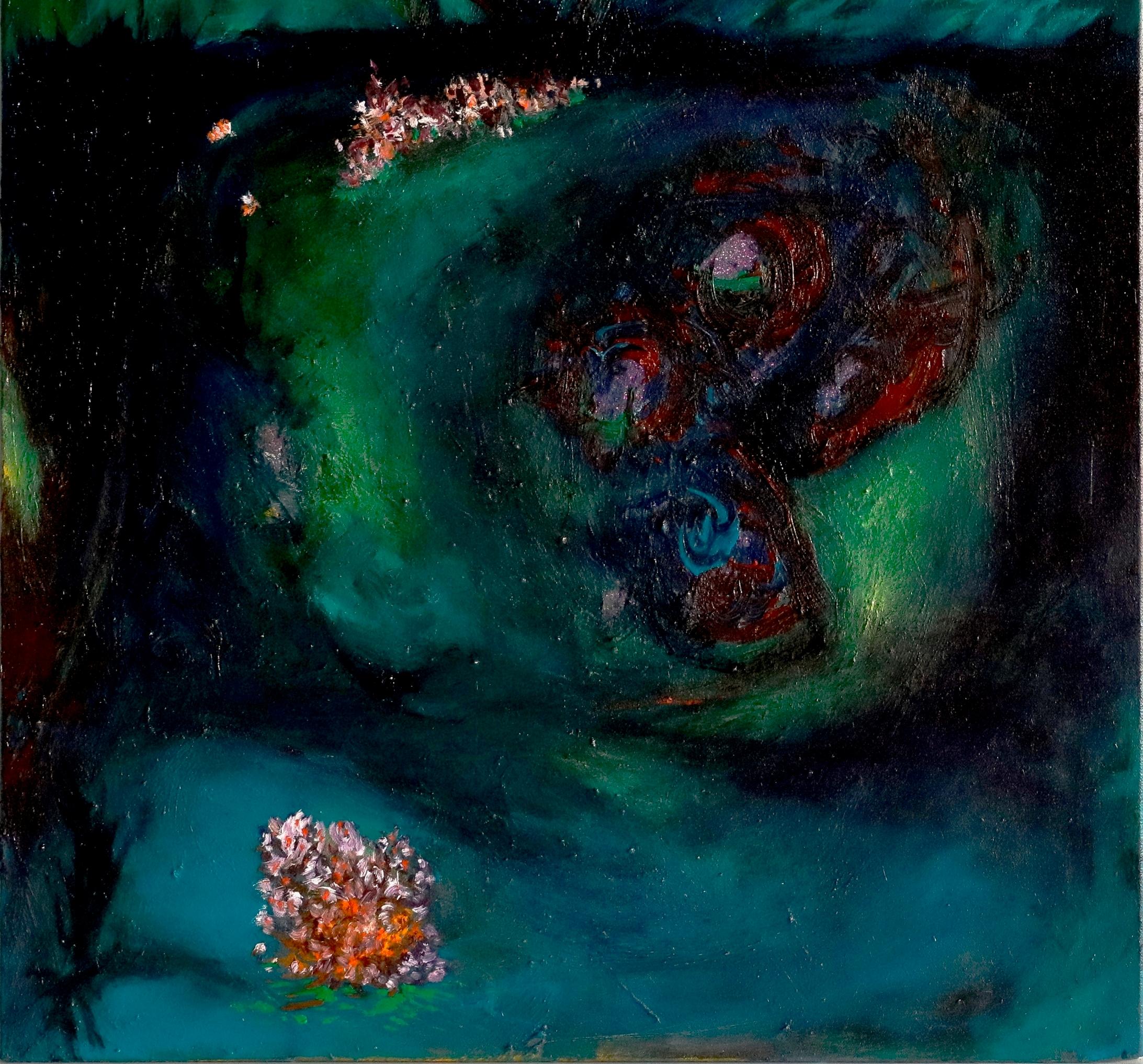 Peinture de paysage contemporaine Louis-Paul Ordonneau Imbriglio et révélation  en vente 1