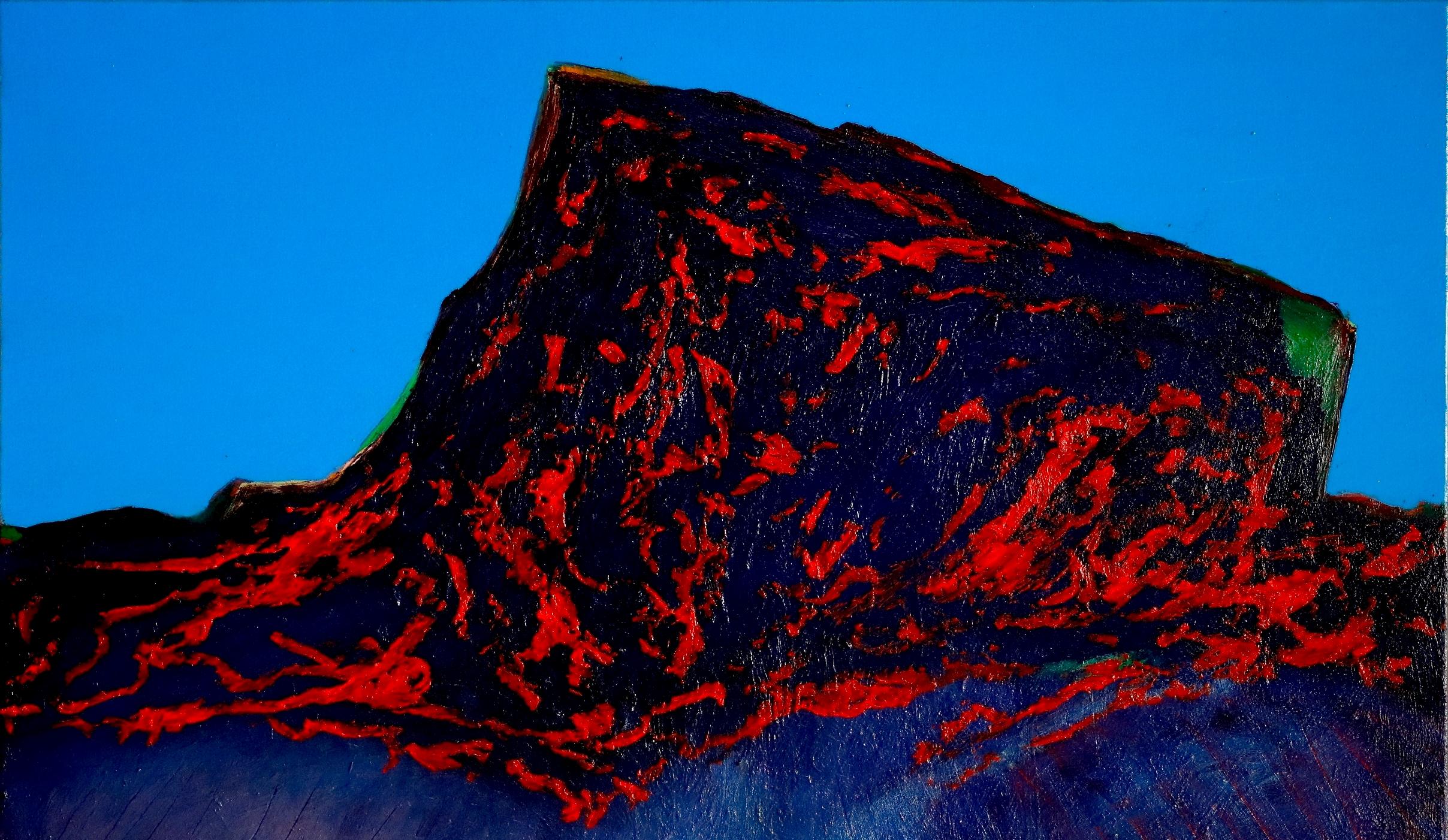 The mountain above them Louis-Paul Ordonneau Contemporary painting landscape art For Sale 1