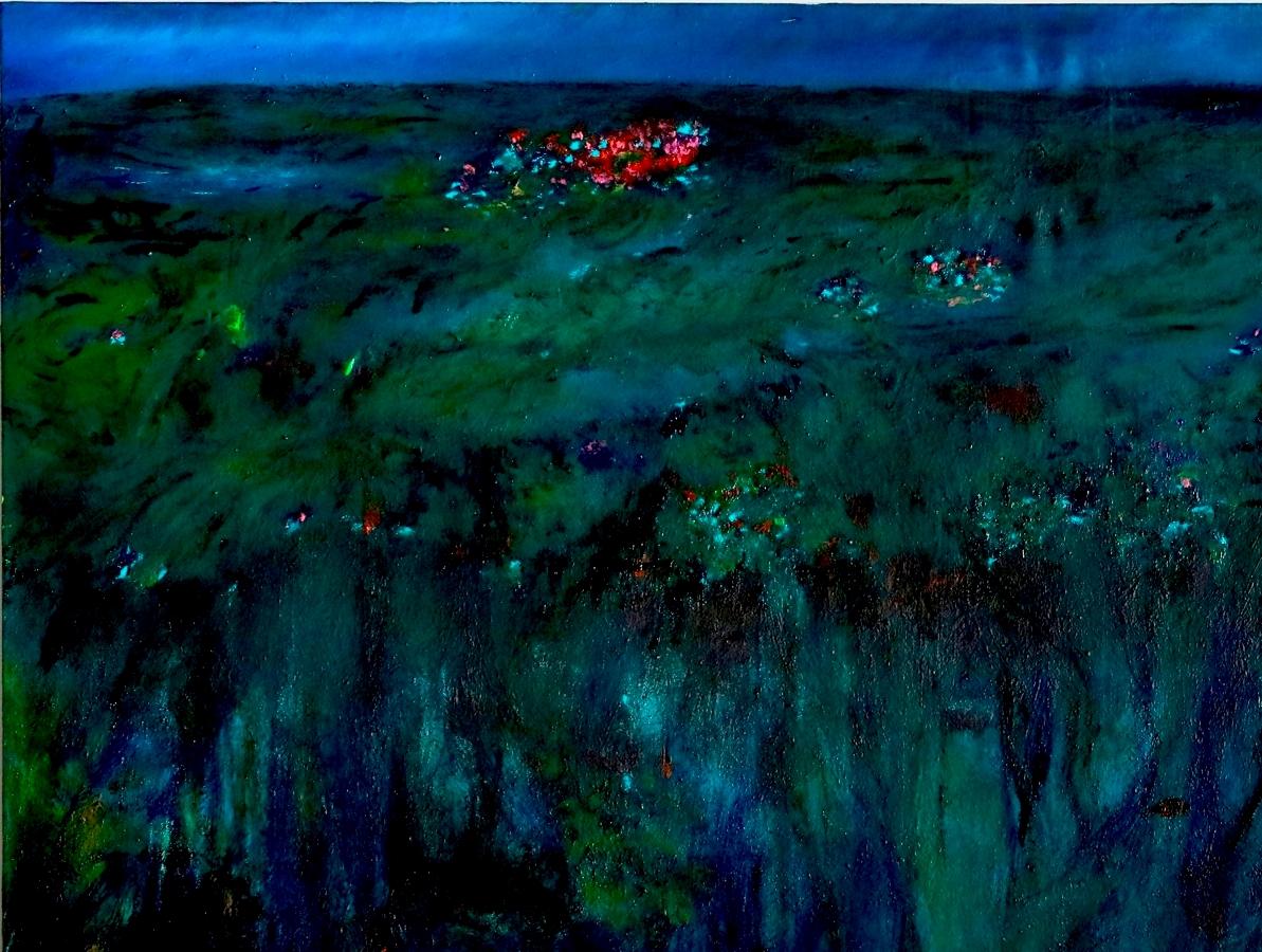 Watch out for the fish Louis-Paul Ordonneau Contemporary painting art landscape  For Sale 1