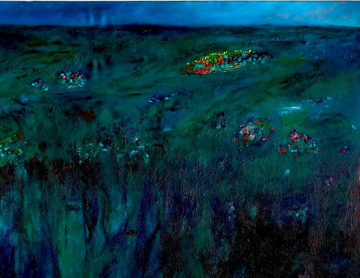 Watch out for the fish Louis-Paul Ordonneau Contemporary painting art landscape  For Sale 3