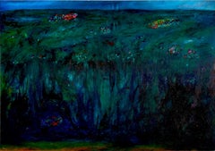 Zeitgenössisches Gemälde-Landschaftsgemälde Louis-Paul Ordonneau, Achten Sie auf die Fische 