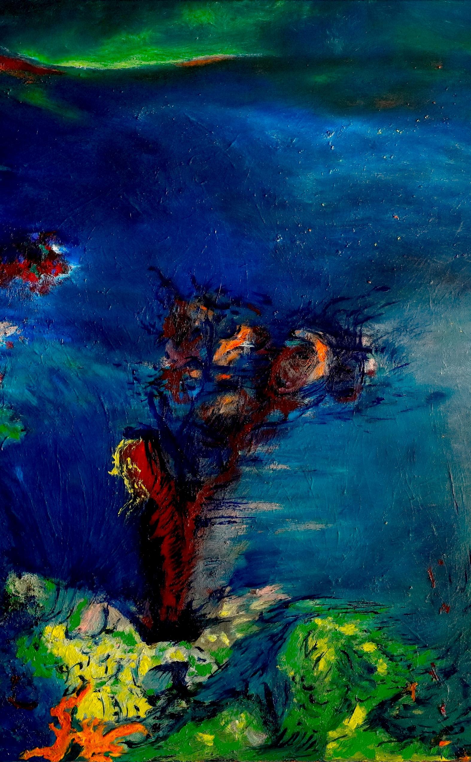 When the wave recedes Louis-Paul Ordonneau Contemporary painting landscape sea  For Sale 1