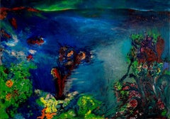 When the wave recedes Louis-Paul Ordonneau Contemporary painting landscape sea 