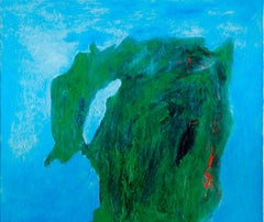 Woman and child frog Louis-Paul Ordonneau Contemporary painting art landscape