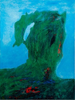 Woman and child frog Louis-Paul Ordonneau Contemporary painting art landscape 