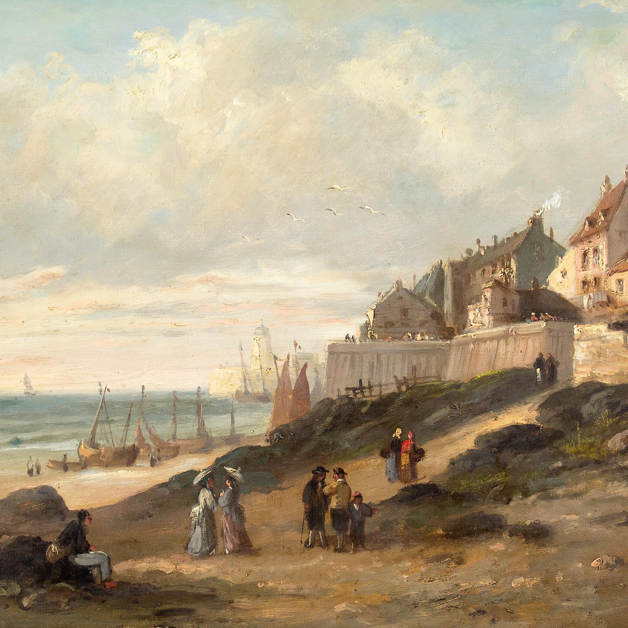 Louis Paul DuMont, Paesaggio costiero con figure 3