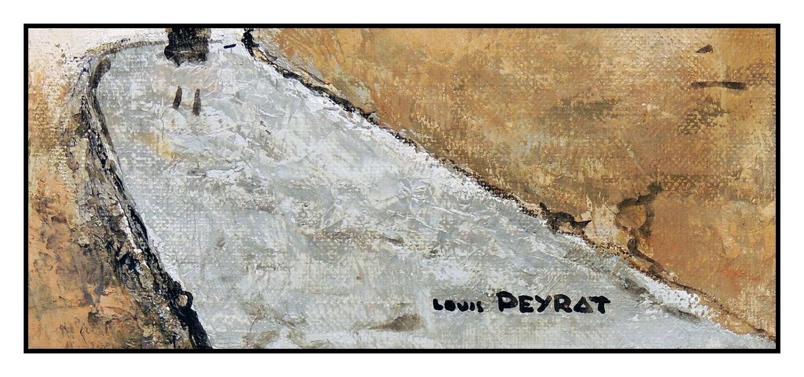 Louis Peyrat Painting Original Oil On Canvas Paris Cityscape Signed French Art For Sale 2