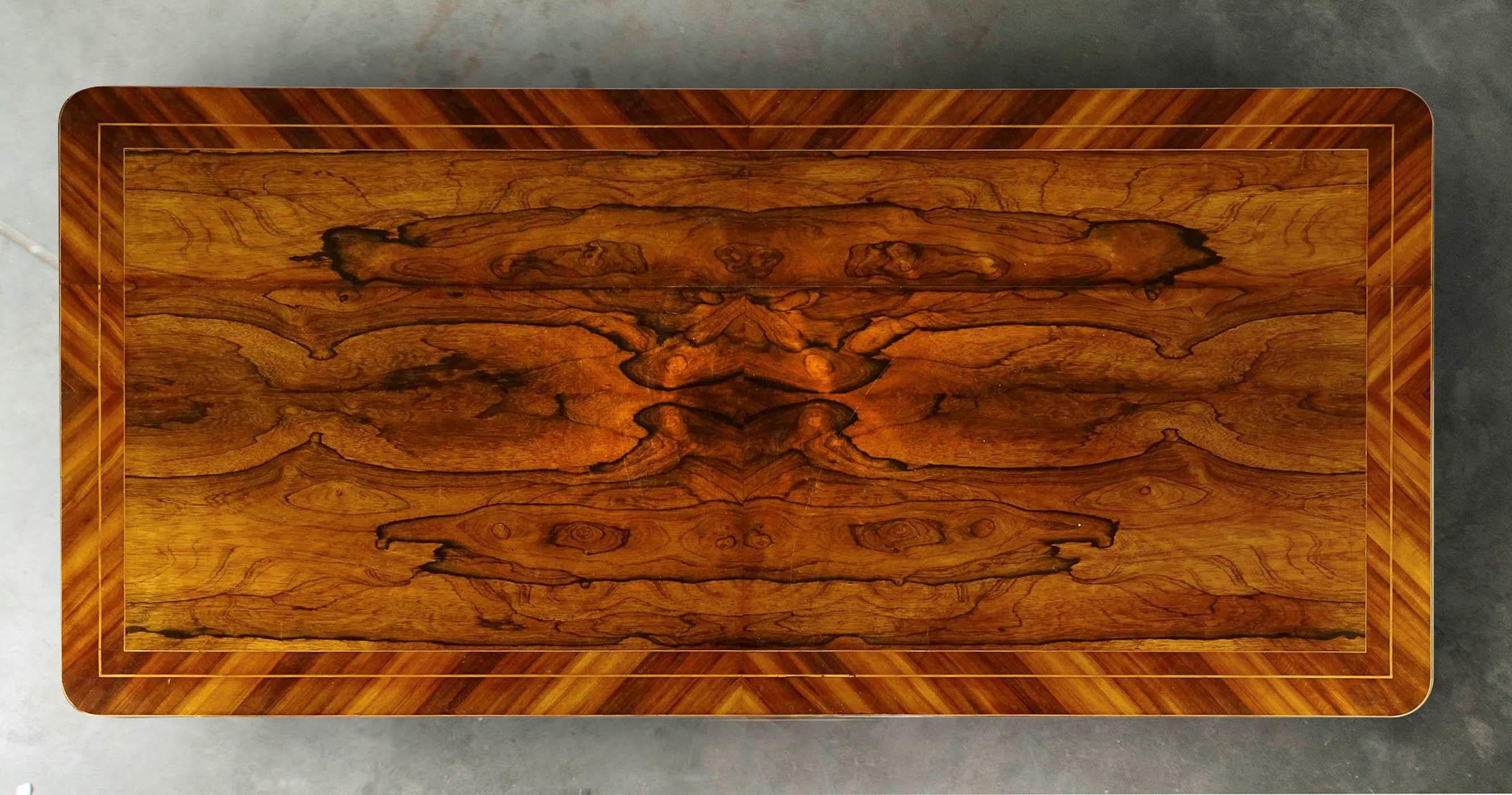 Louis Philipe Mahogany Veneered Centertable or Writing Table, France circa 1850 9