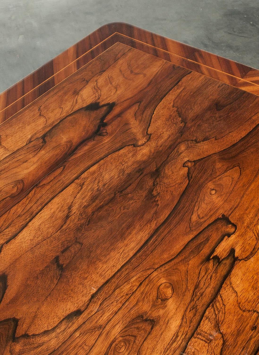 Louis Philipe Mahogany Veneered Centertable or Writing Table, France circa 1850 13
