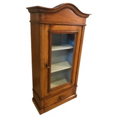Louis Philippe 20th Century French Wall Walnut Vitrine, 1880s