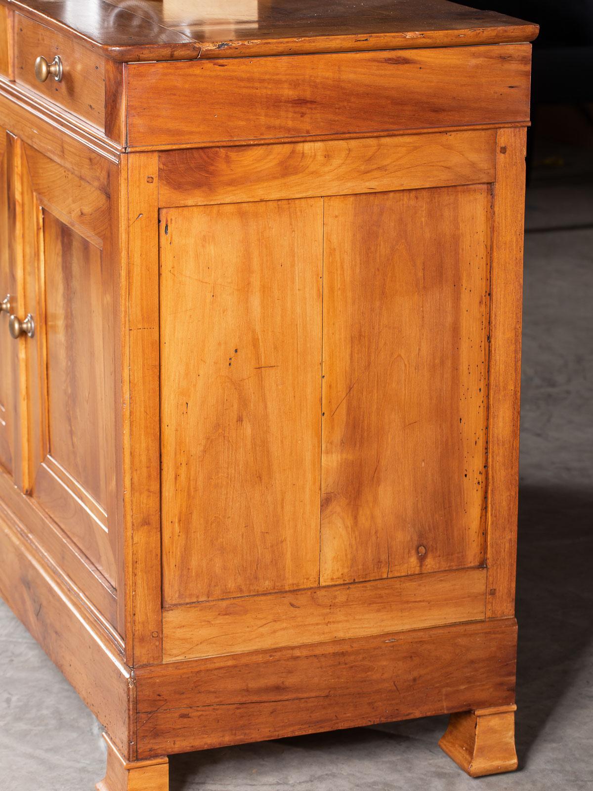 Louis Philippe Antique French Cherry Wood Enfilade Buffet Credenza, circa 1850 7