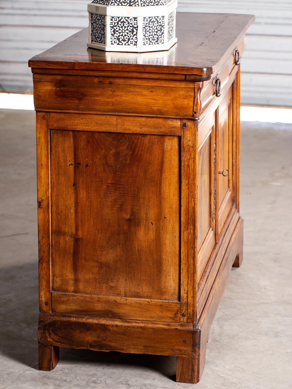 Louis Philippe Antique French Walnut Two-Door Buffet, circa 1850 11