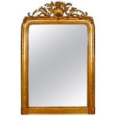 Louis Philippe Antique Giltwood Mirror