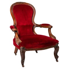 Louis Philippe antique lounge chair