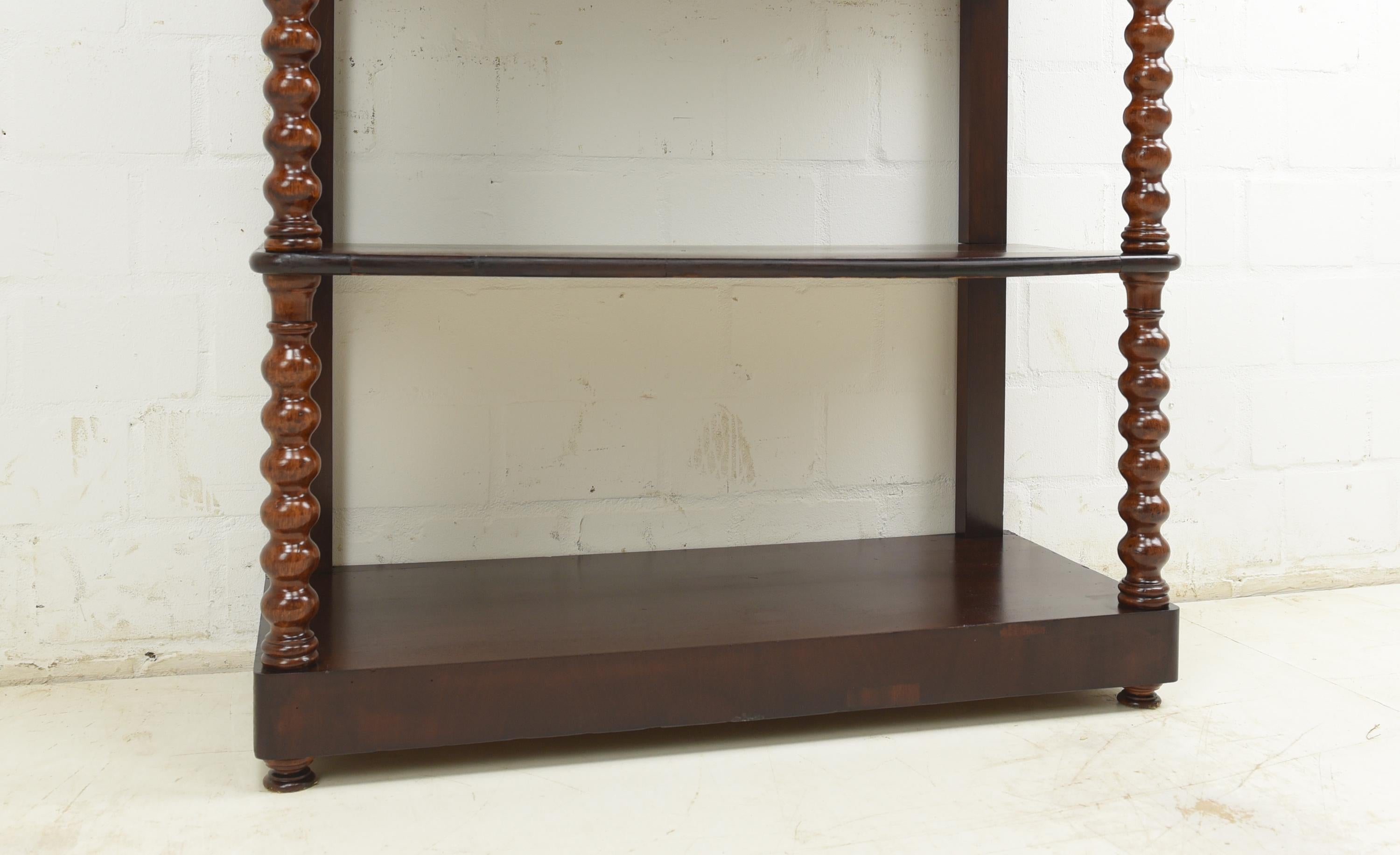 Louis Philippe Antique! Shelf / Console Table / Sideboard in Mahogany, 1880 For Sale 5
