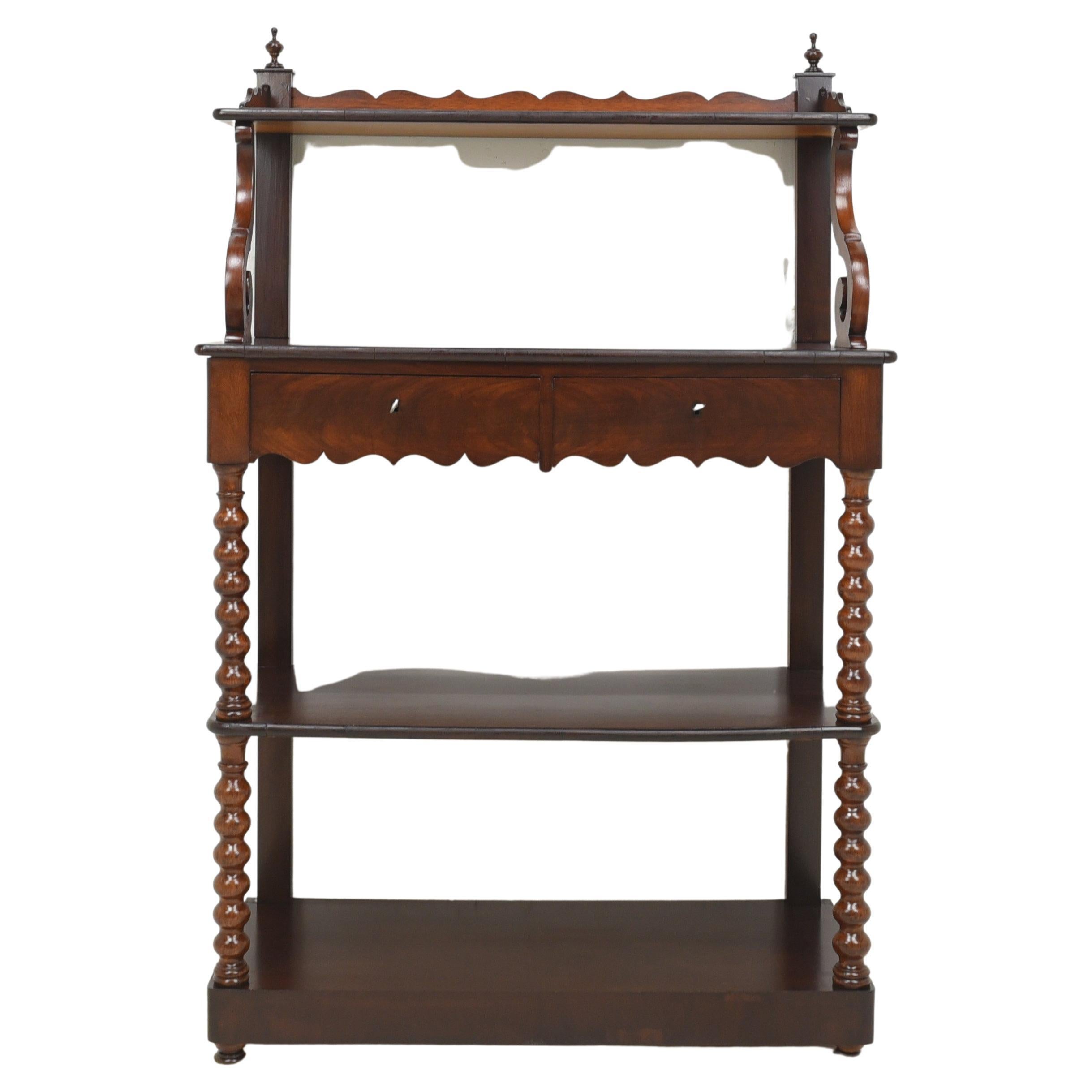 Louis Philippe Antique! Shelf / Console Table / Sideboard in Mahogany, 1880