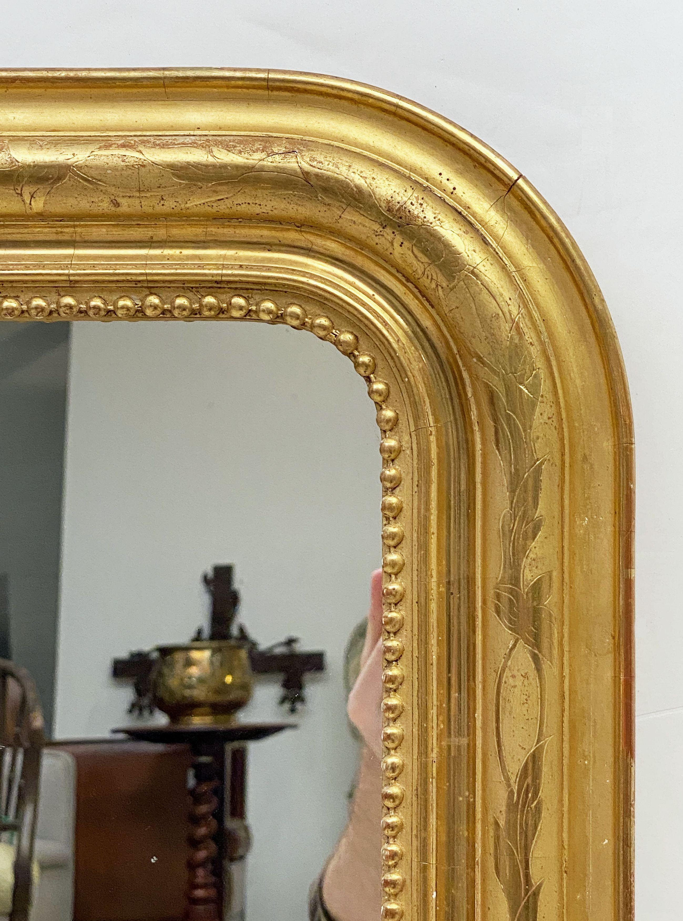 Louis Philippe Arch Top Gilt Mirror from France (H 30 x W 22 3/4) 6