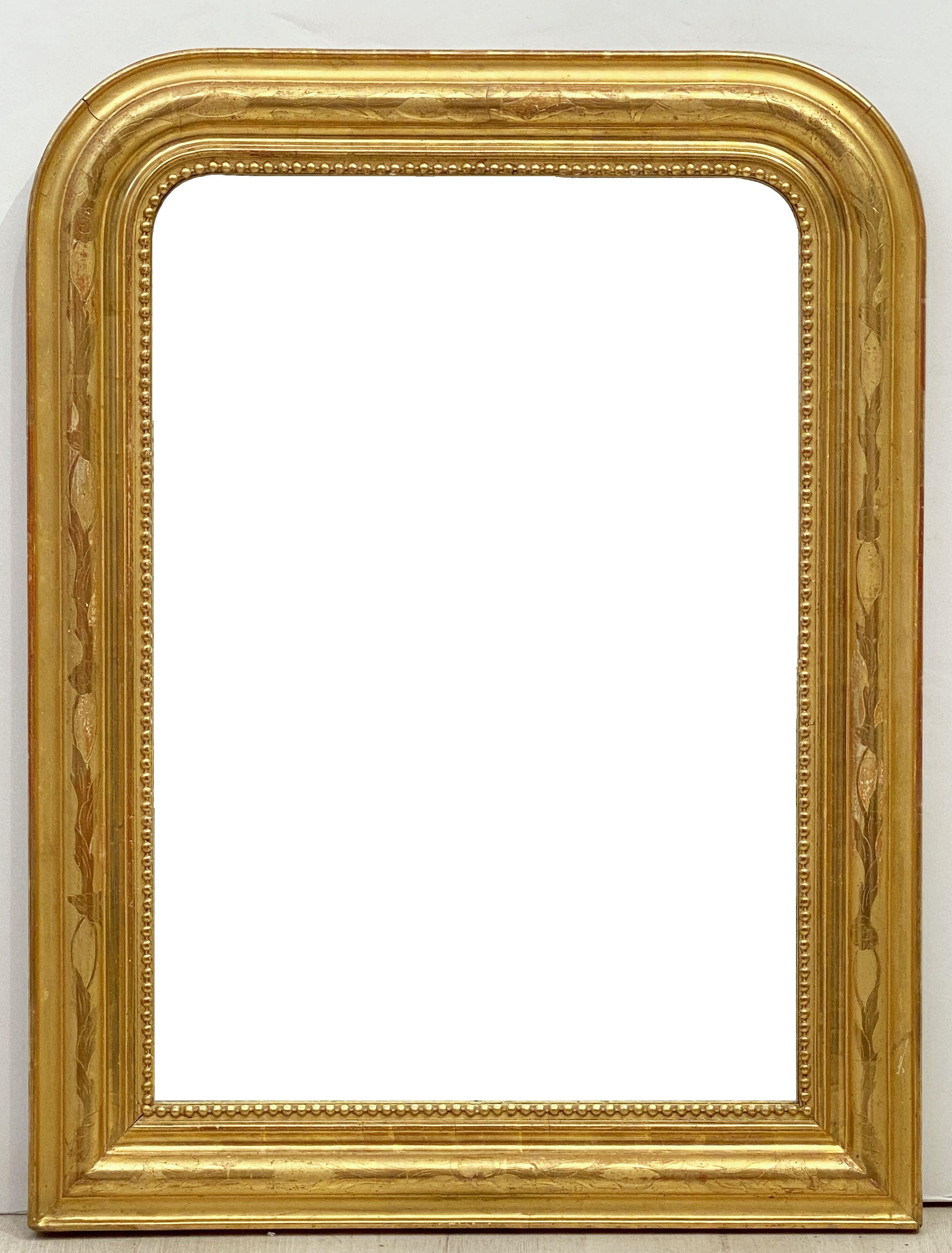 Louis Philippe Arch Top Gilt Mirror from France (H 30 x W 22 3/4) 7