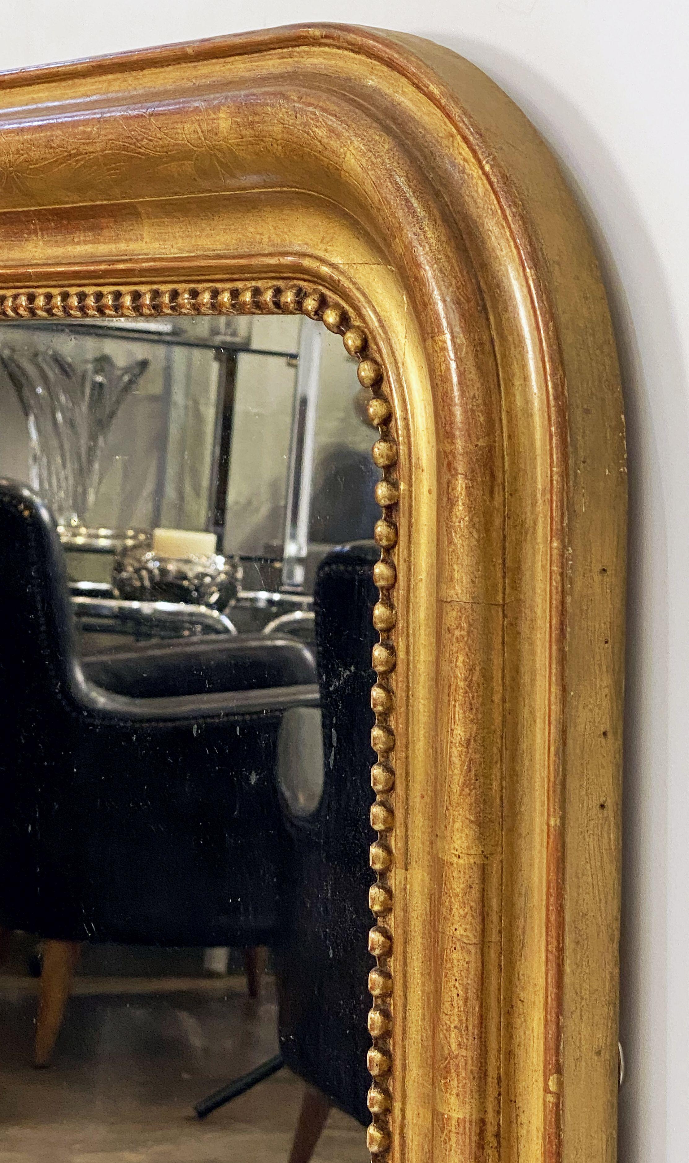 Louis Philippe Arch Top Gilt Mirror from France (H 39 1/2 x W 28 3/4) For Sale 6