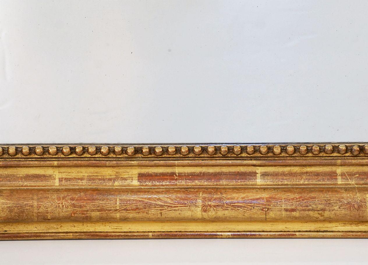 Louis Philippe Arch Top Gilt Mirror from France (H 39 1/2 x W 28 3/4) 2