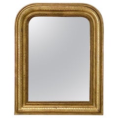 Louis Philippe Arch Top Gilt Mirror (H 22 1/2 X W 18)