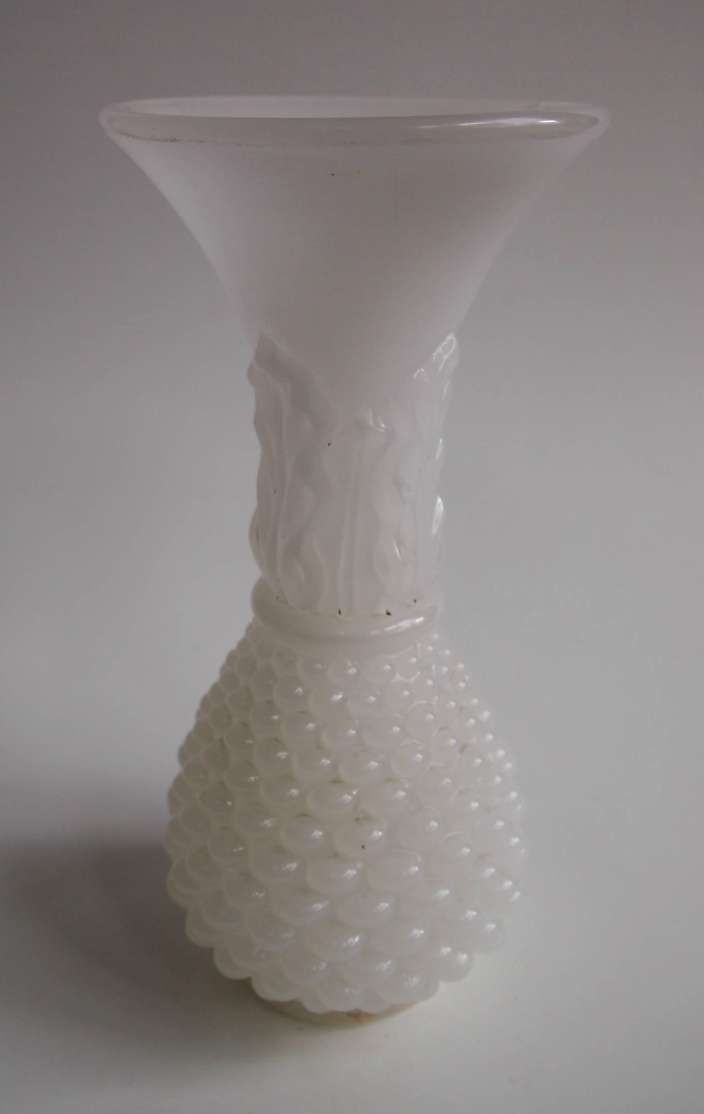 white pineapple vase