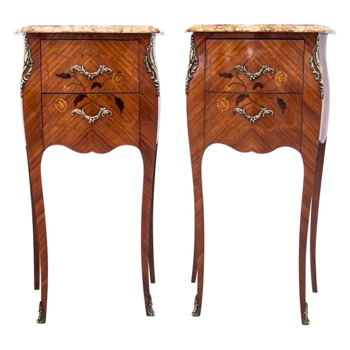 Louis Philippe Bedside Tables, France, Around 1930