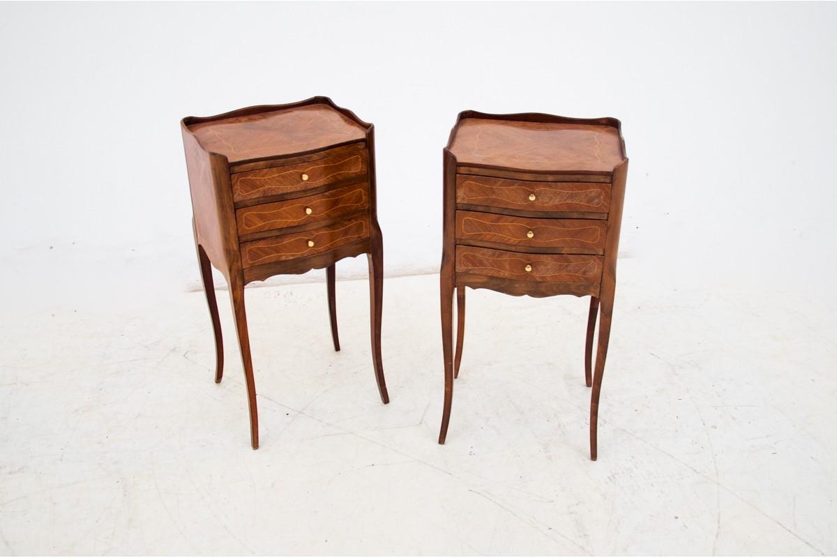 French Louis Philippe Bedside Tables, France, circa 1920