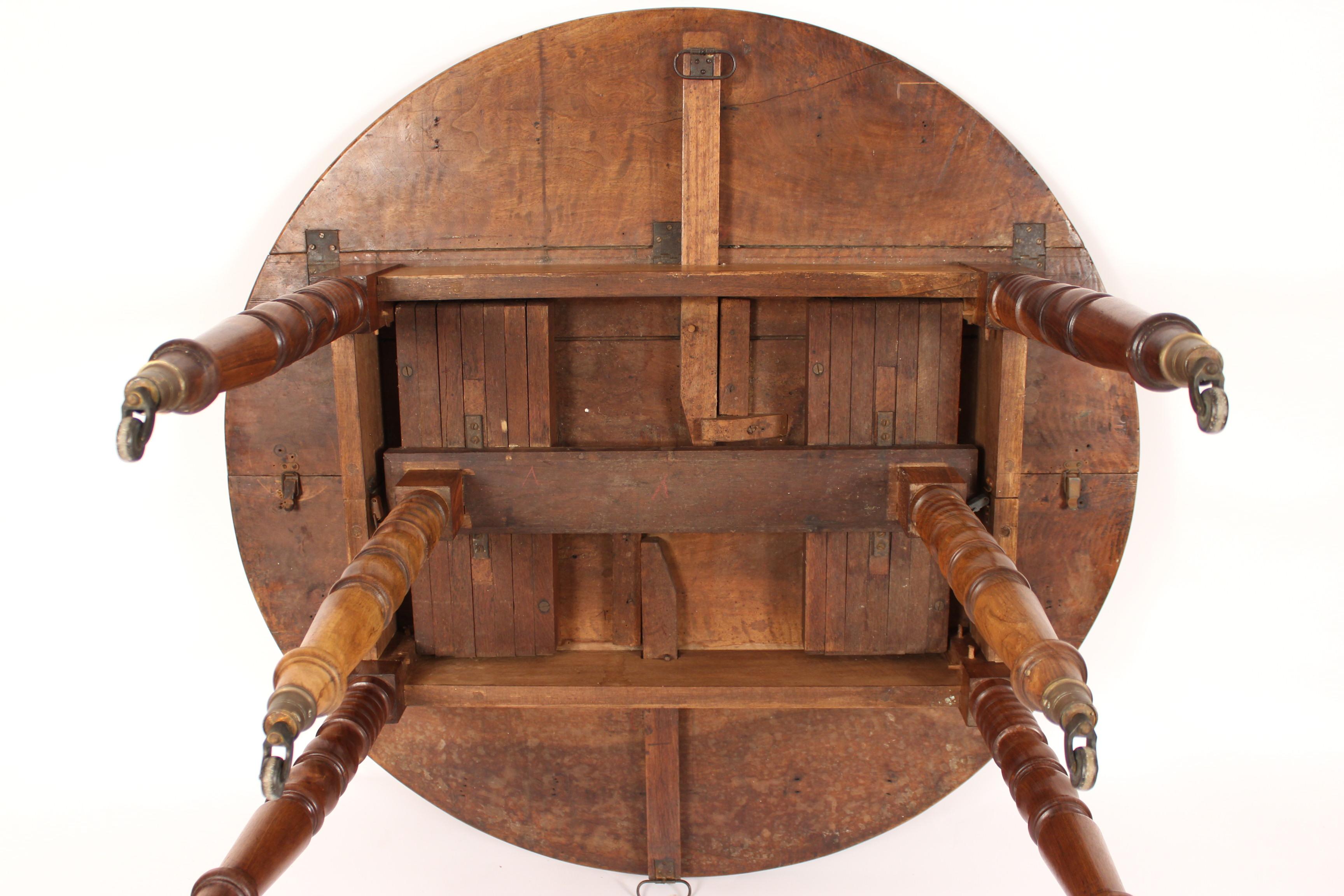 Louis Philippe Birch Drop-Leaf Table 8