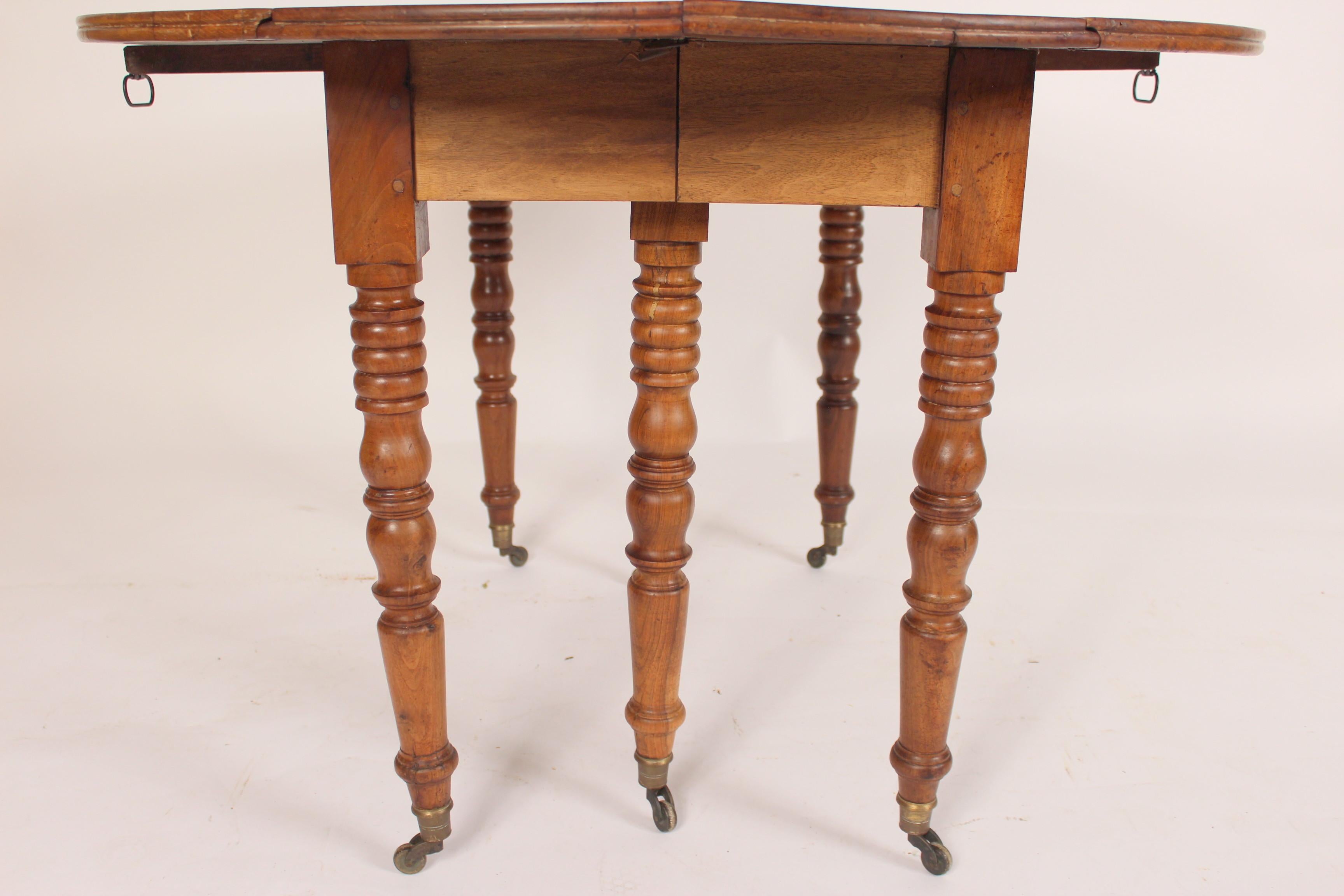 Louis Philippe Birch Drop-Leaf Table 1