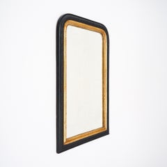 Espejo negro y dorado Louis Philippe