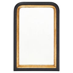 Louis Philippe Black and Gold Mirror