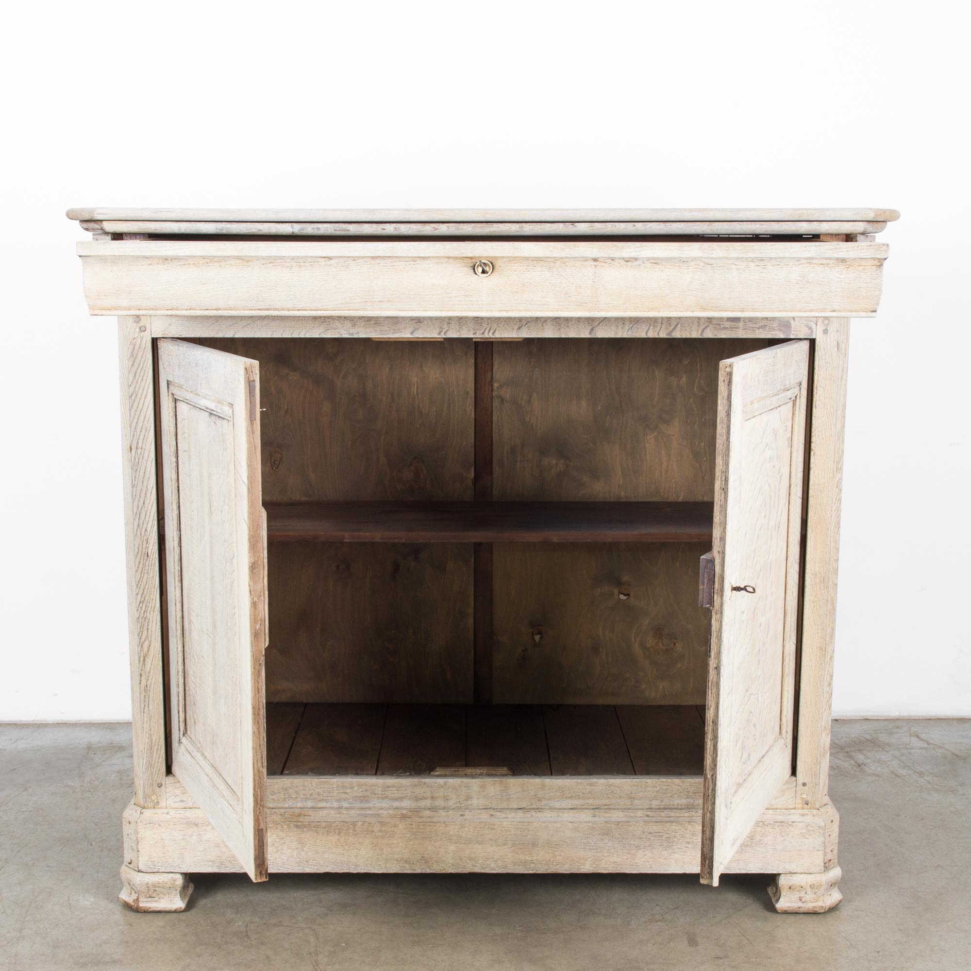 French Louis Philippe Bleached Oak Buffet