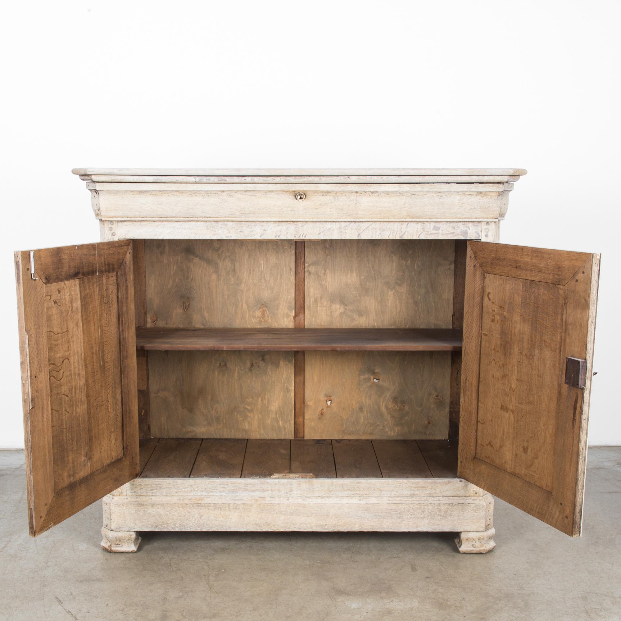Louis Philippe Bleached Oak Buffet In Good Condition In High Point, NC