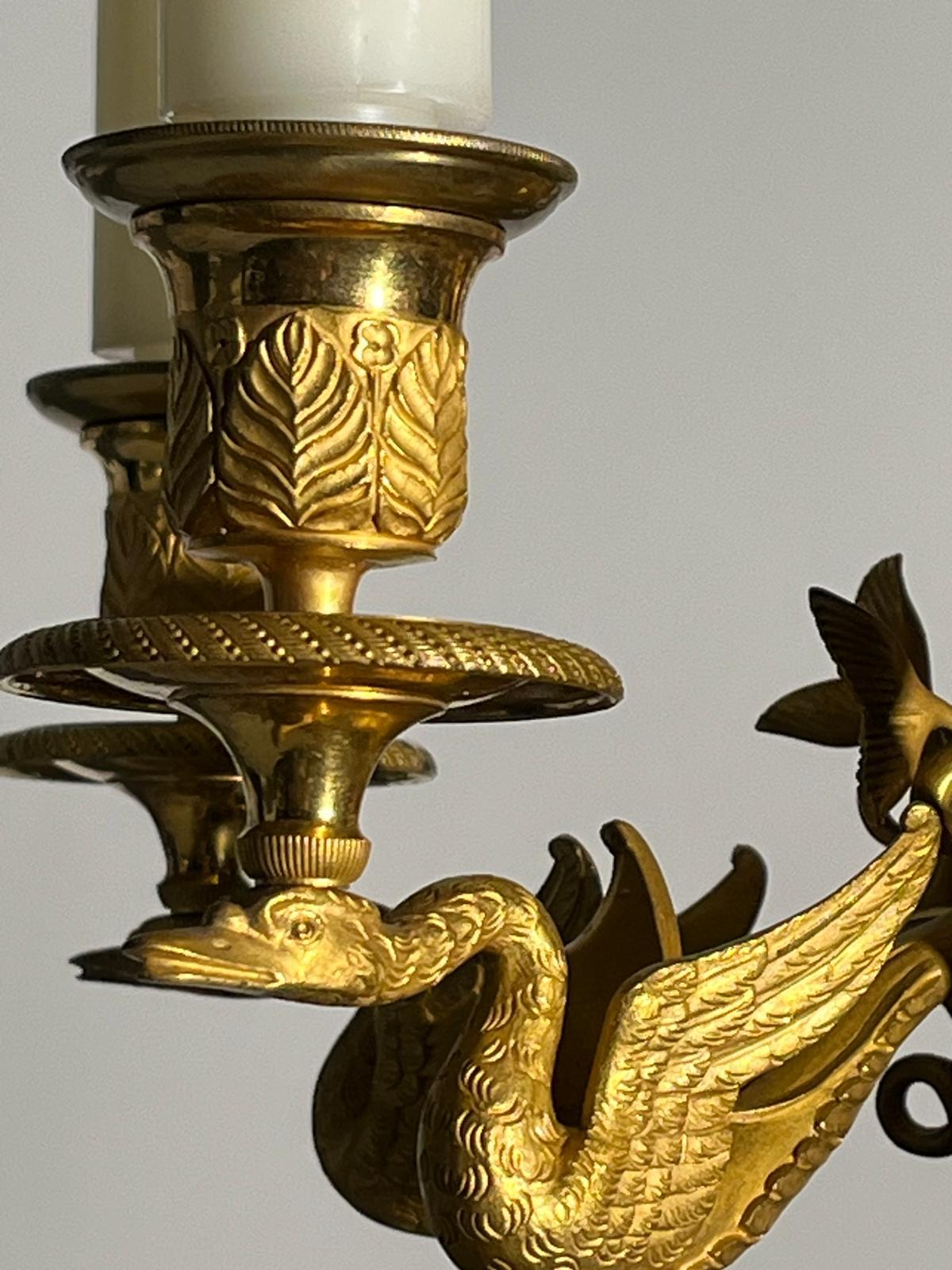 Gilt Louis Philippe Bouillotte Lamp Lamp For Sale