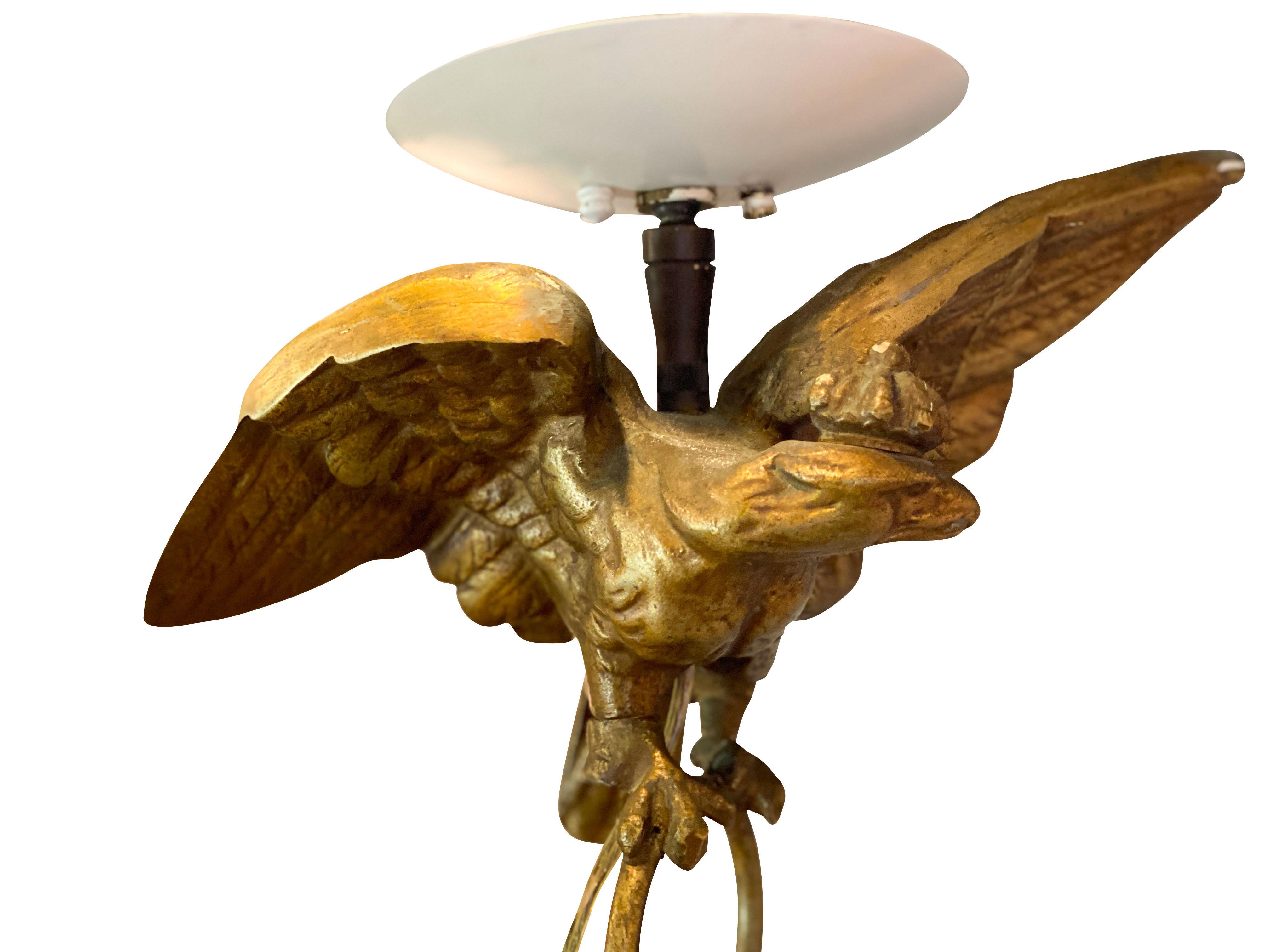 19th Century Louis Philippe Brass Bell Form Hall Lantern For Sale