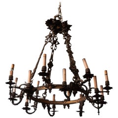 Louis Philippe Bronze Chandelier
