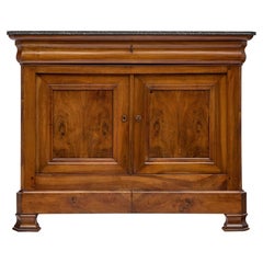 Antique Louis Philippe Buffet with Marble Top