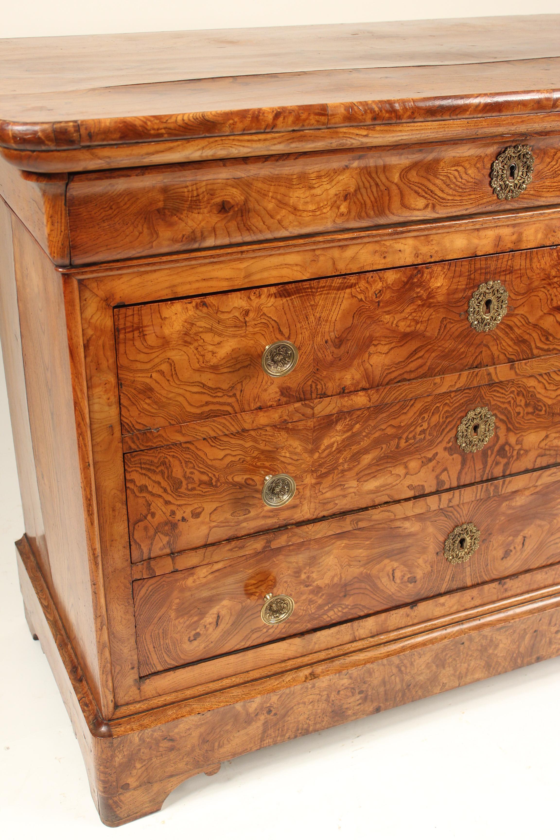 Louis Philippe Burl Ash Chest of Drawers 1