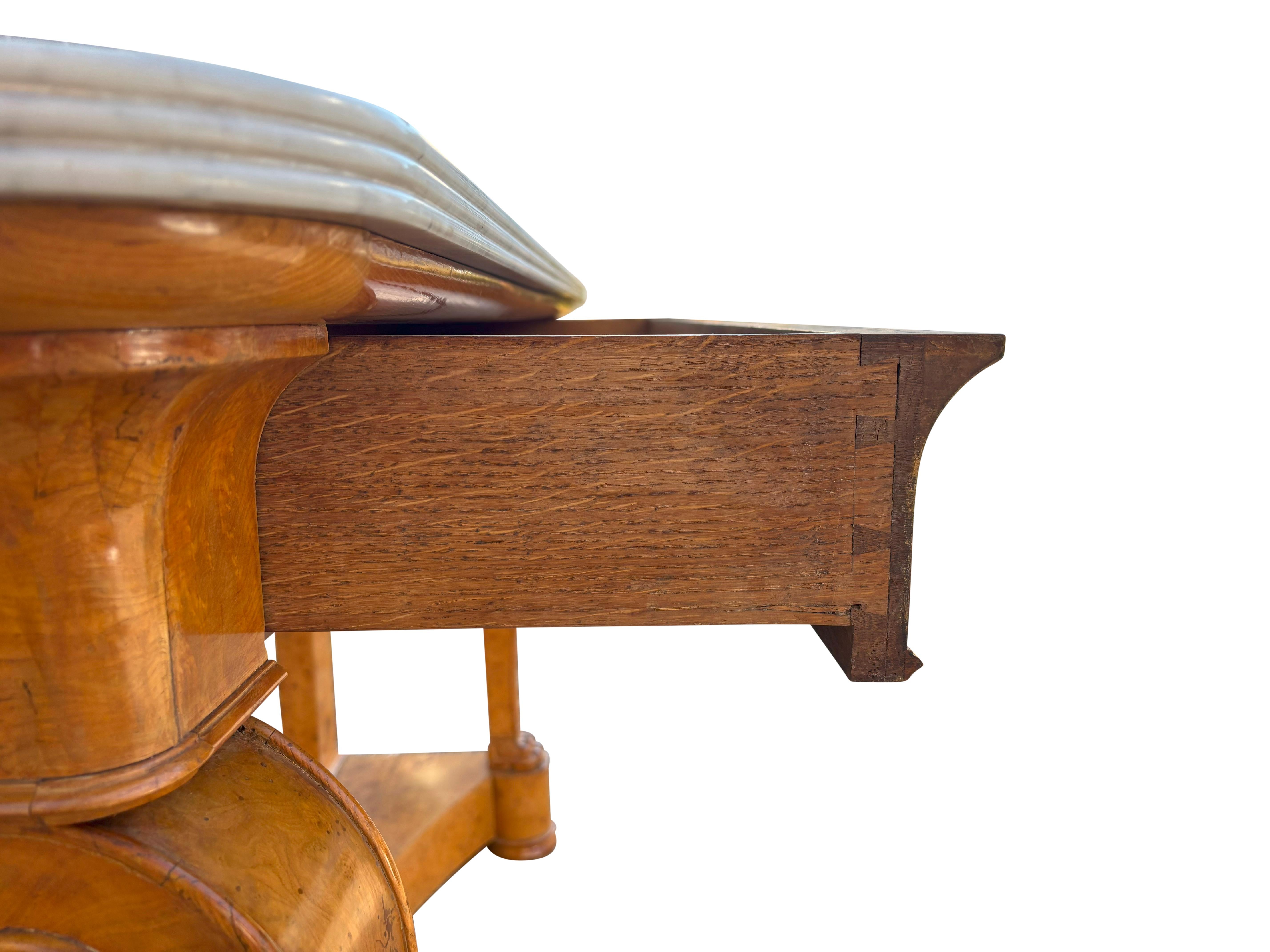 Louis Philippe Burl Ash Console Desserte For Sale 12