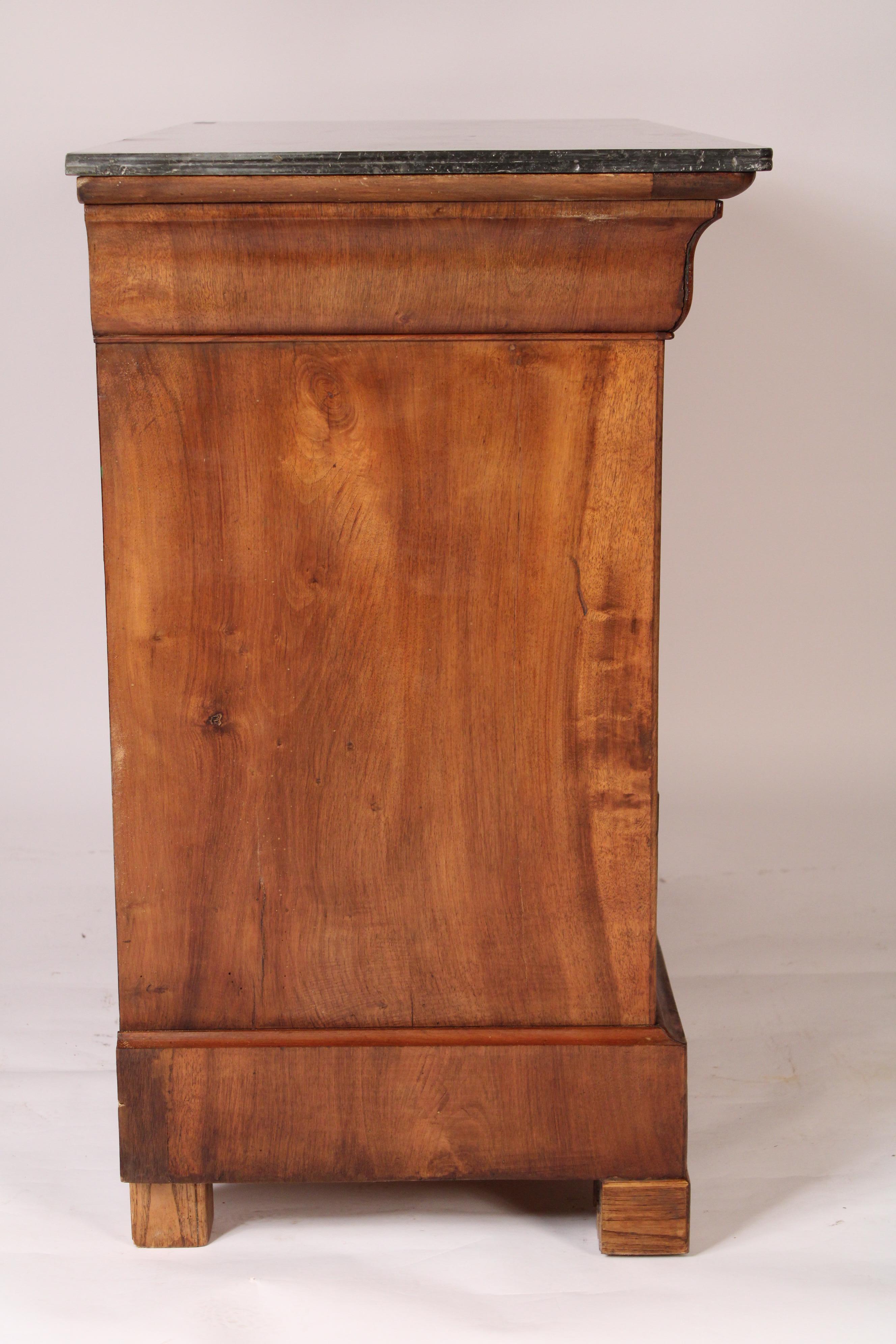 19th Century Louis Philippe Burl Walnut Chest of Drawers For Sale