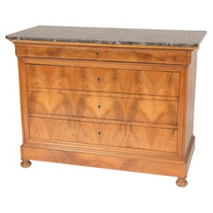 Louis Philippe Burl Walnut Chest of Drawers