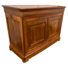 Louis Philippe Burl Walnut Sideboard And Chest, Late 19th Century