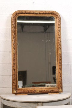 Louis Philippe Carved Mirror with Garland Motif
